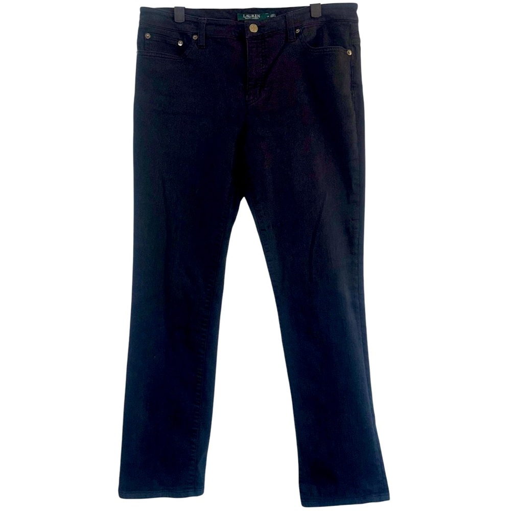 Lauren Ralph Lauren Modern Straight Curvy Black Jeans